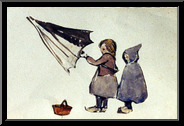 Marguerite-Paulet-enfants-au-parapluie-croquis