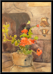 Marguerite-Paulet-fleurs-en-pot-devant-un-porche