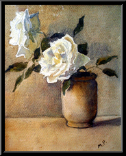 Marguerite-Paulet-deux-roses-au-pot-grege