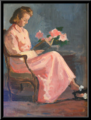Marguerite-Paulet-jeune-femme-en-robe-de-chambre-rose