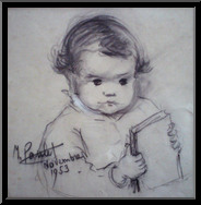 Marguerite-Paulet-portrait-d-enfant-tenant-un-livre
