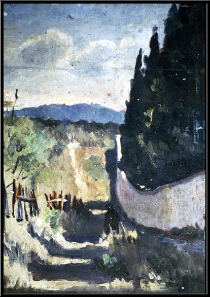 Marguerite-Paulet-Chemin, mur et cyprs