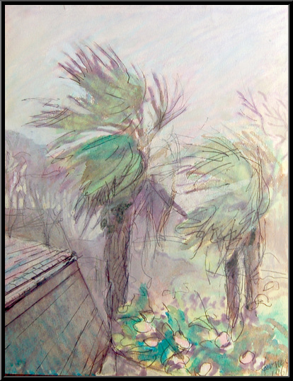 Marguerite-Paulet-Coup de vent sur les palmiers