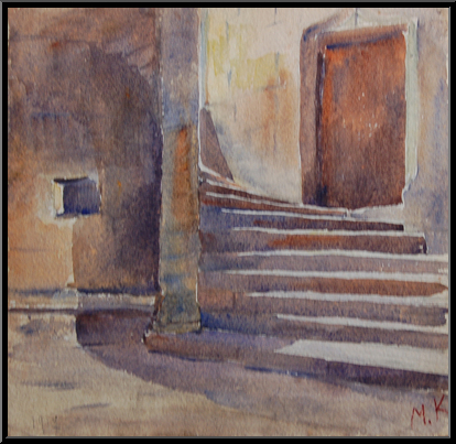 Marguerite-Paulet-l-escalier-du-manoir