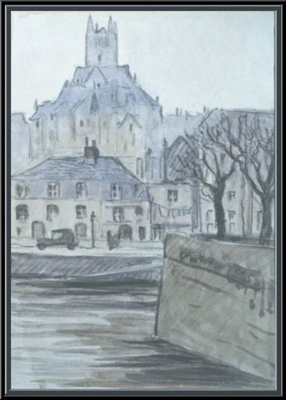 Marguerite-Paulet-Quimperl, Eglise St Michel et quai Brizeux