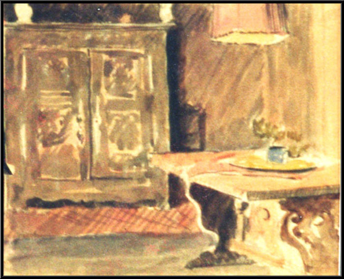 Marguerite-Paulet-Table et armoire