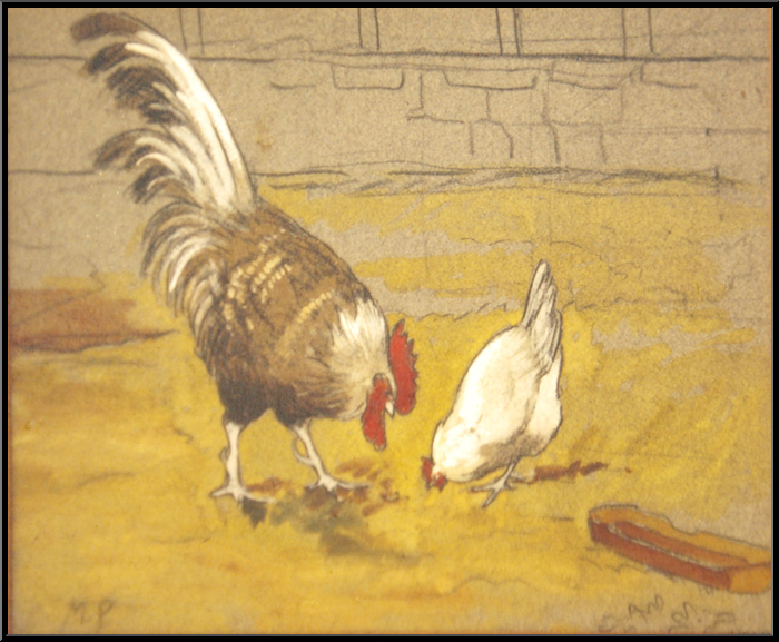 Marguerite-Paulet-Coq et poule