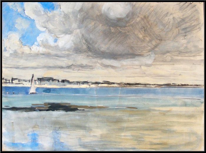 Marguerite-Paulet-Plage, mer et nuages
