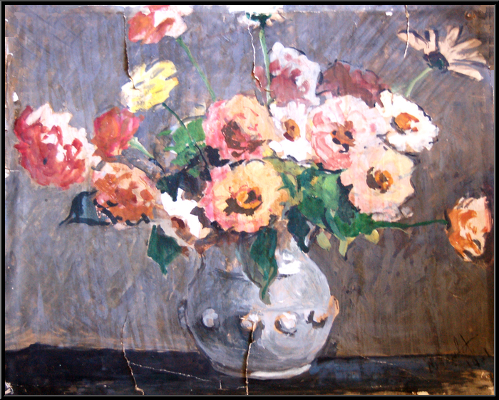 Marguerite-Paulet-Bouquet dans un vase  boutons